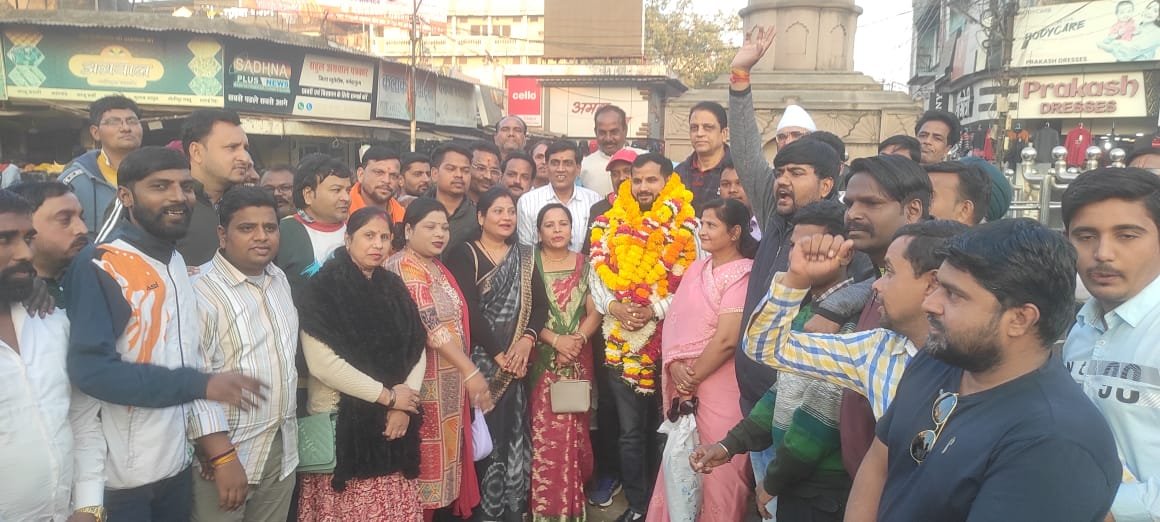 Workers welcomed the newly appointed BJP Mandal President