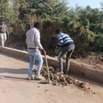 NAPA removed sand from the under bridge road at private bus stand