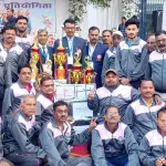 Winner in Narmada Puram Volleyball in the 33rd Inter Regional Sports Competition held in Jabalpur.