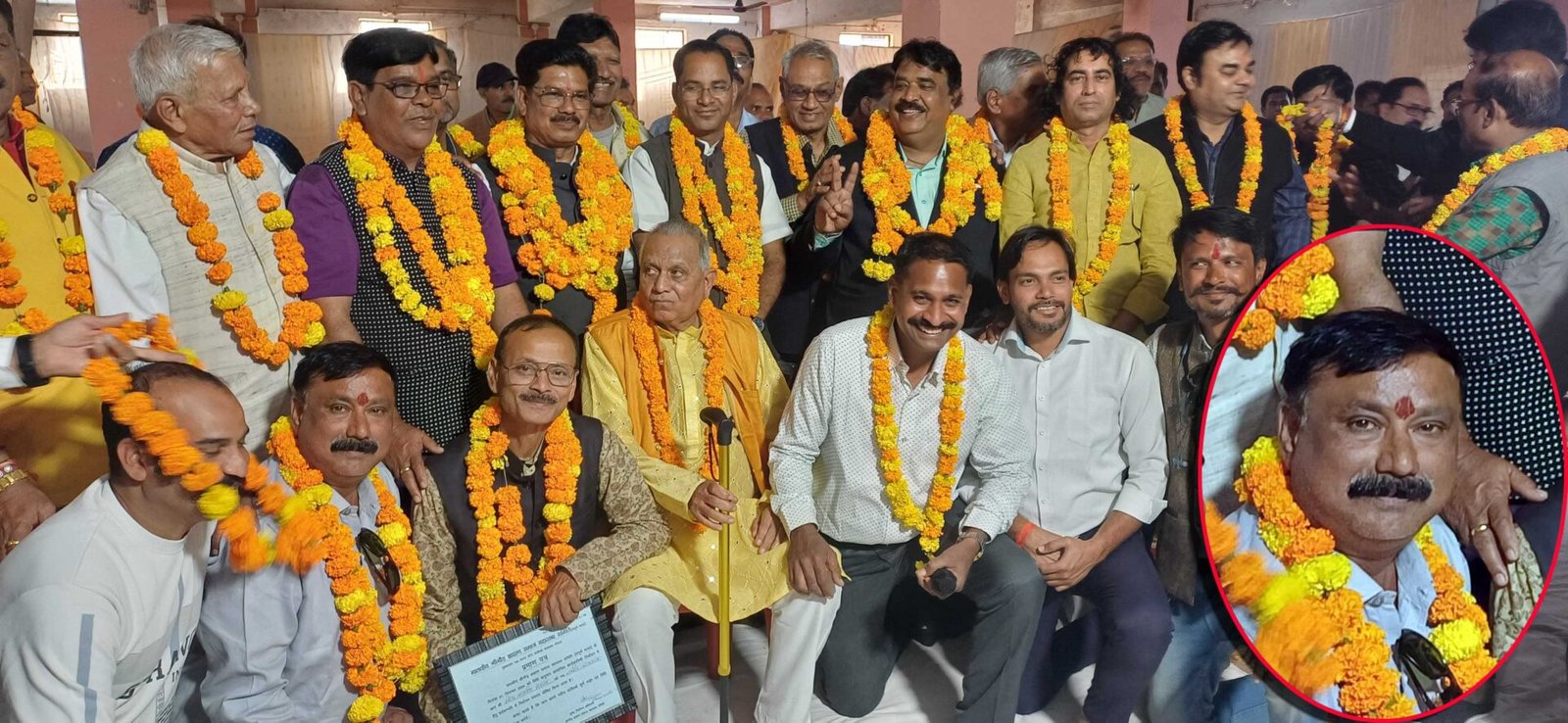 In the election of Malviya Shri Gaur Brahmin Mahasabha, Arjun Malviya is the president, Vinod Malviya is the general secretary.