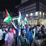 After victory in the recognition elections of Bhopal division, the labor union took out a victorious procession.