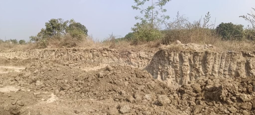 Land dug without permission, road to villagers also closed