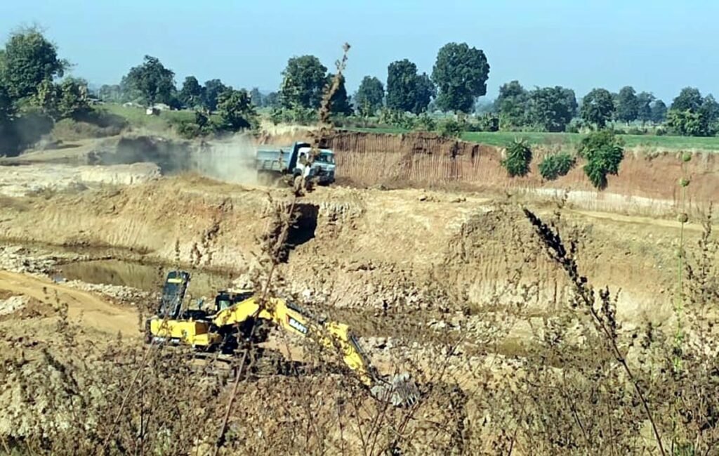 Roads are in trouble due to dumpers coming out of Nazarpur Muram mines.