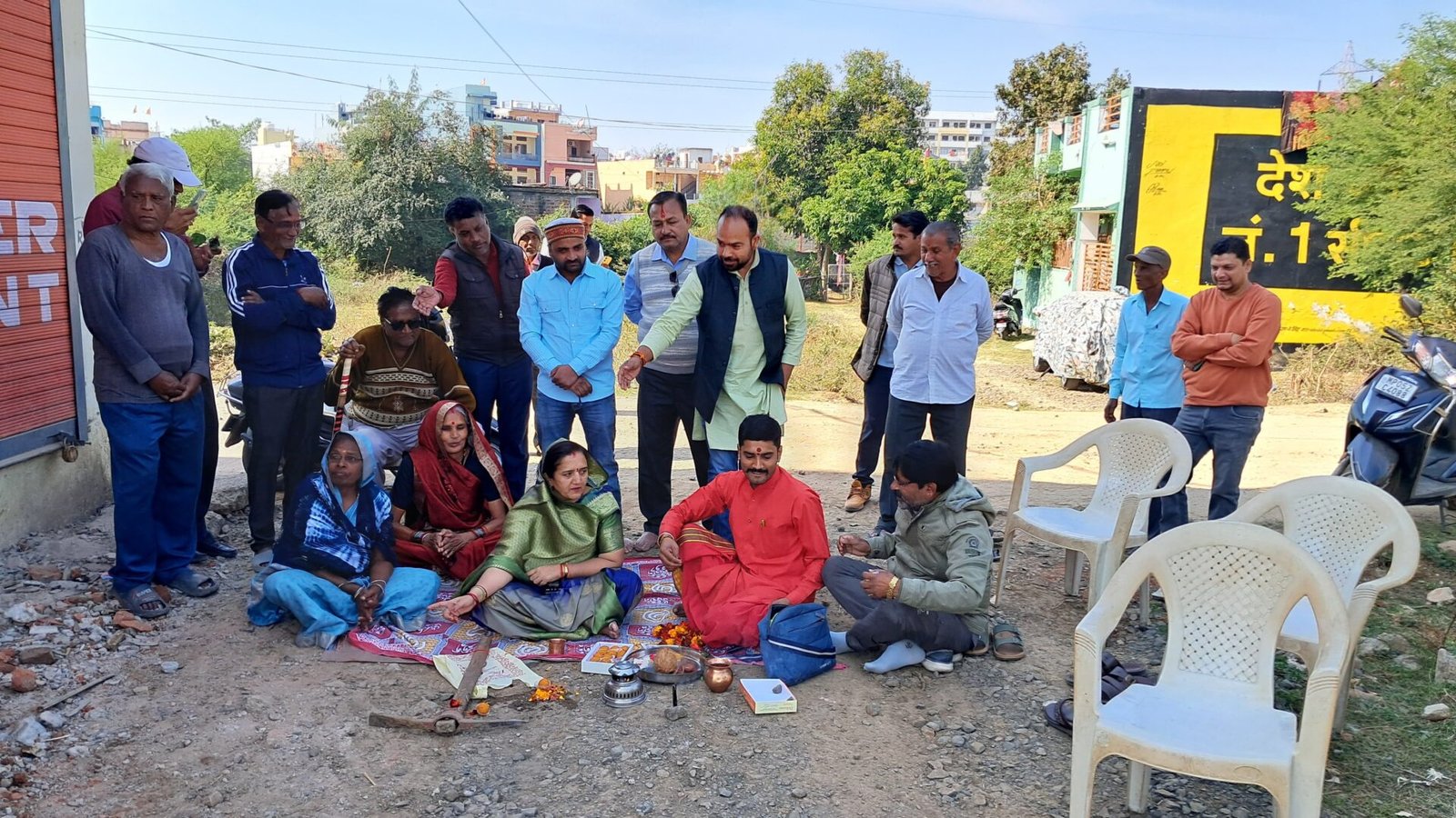 Municipality Chairman started the work of drain construction