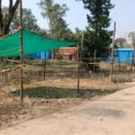 Bell of encroachment: The game of occupying the new bus stand by setting up a shop has started.