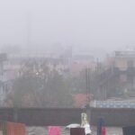 Fog deepened in the morning, visibility remained 50 to 60 meters.