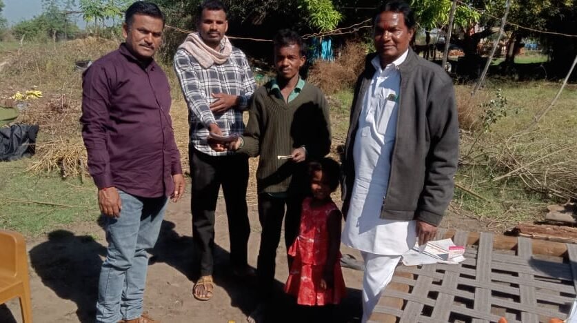 Forest department gave financial help to the family injured in fox attack