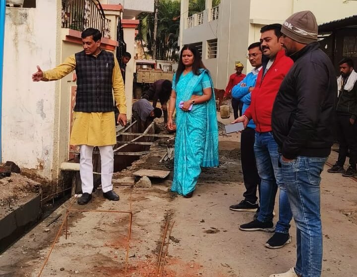 Municipal Chairman inspected development works in Ward 18, 27 and 29