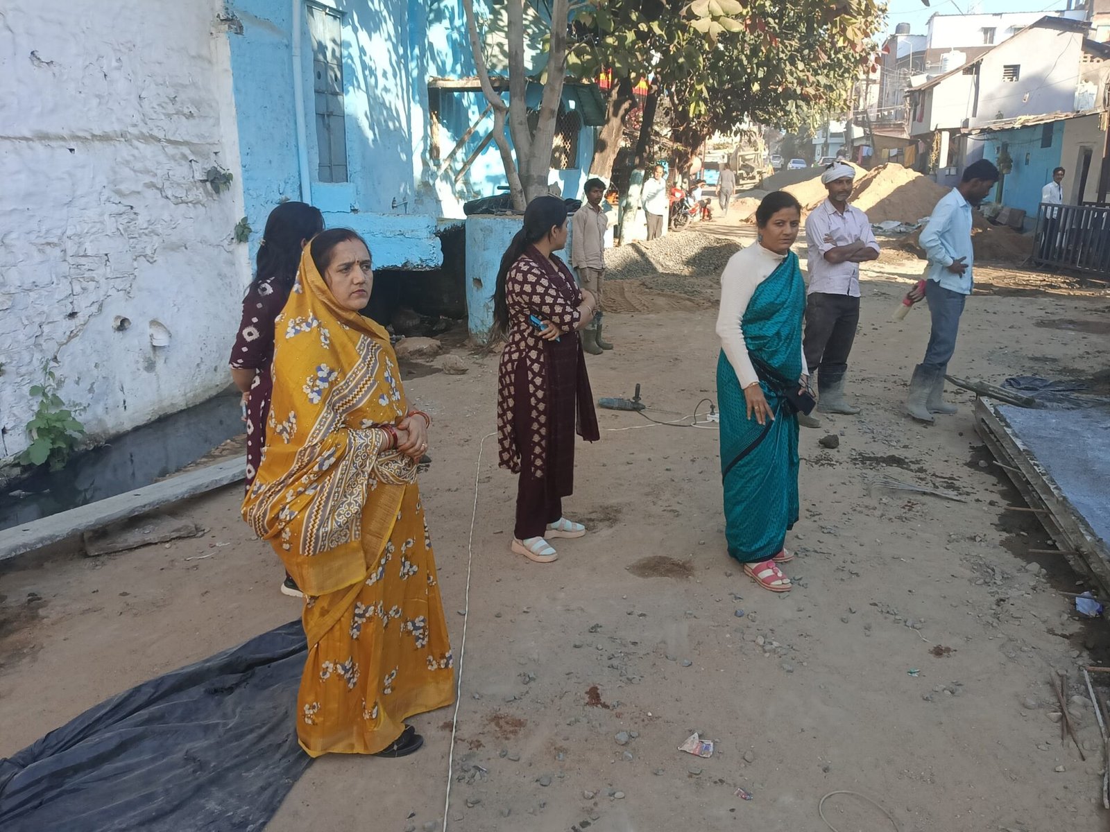 Municipality President Neetu Yadav inspected the road