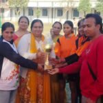 Raisen defeated Bhopal in the final of division level women's pittu game in MGM.