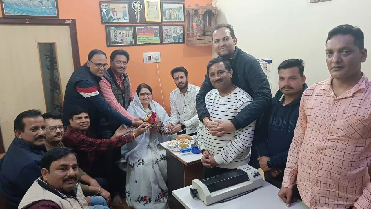 Shyam lovers welcomed newly appointed BJP District President Preeti Shukla