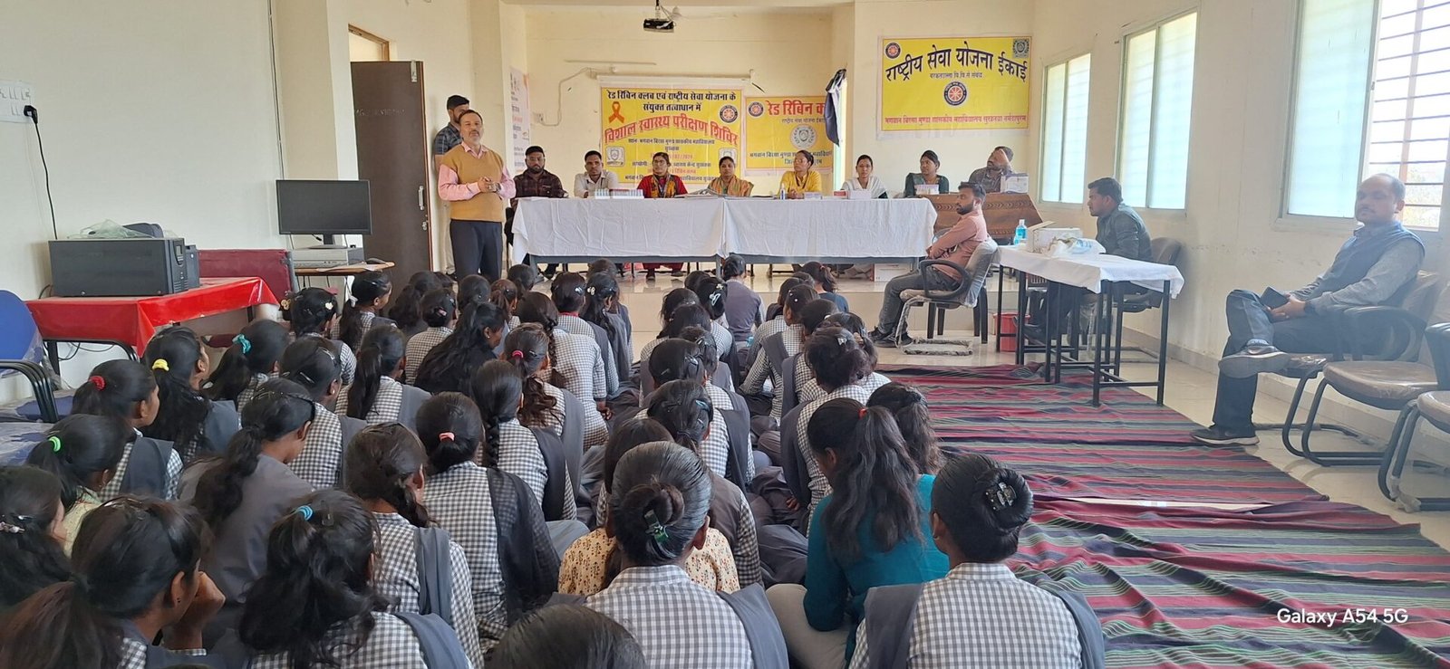 Health check-up of students and staff was done in a camp organized at Birsa Munda College