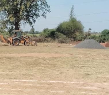 Opposition to the construction of Mangal Bhawan in the school ground in village Bandri