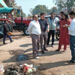 Municipal CMO got the drain of Station Road cleaned with JCB