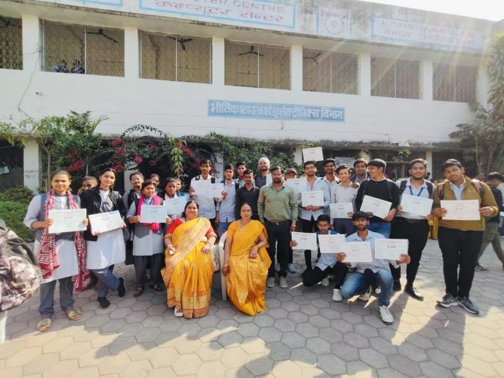 Completion of short term employment oriented training at MGM College