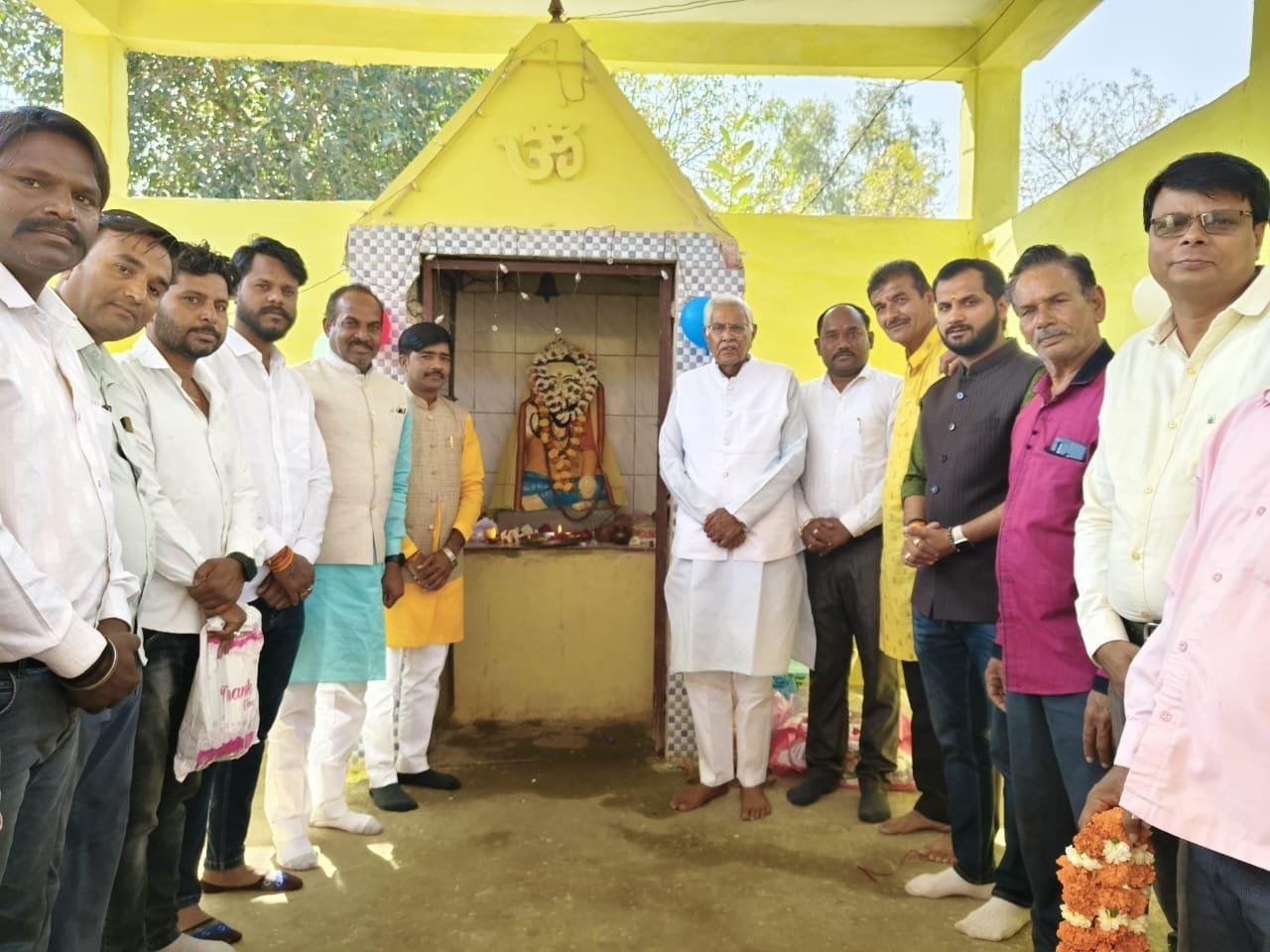 BJP celebrated Sant Shiromani Ravidas Jayanti at the temple located in Mehragaon