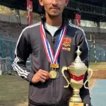 Vedant won gold medal in 100 meter sprint race