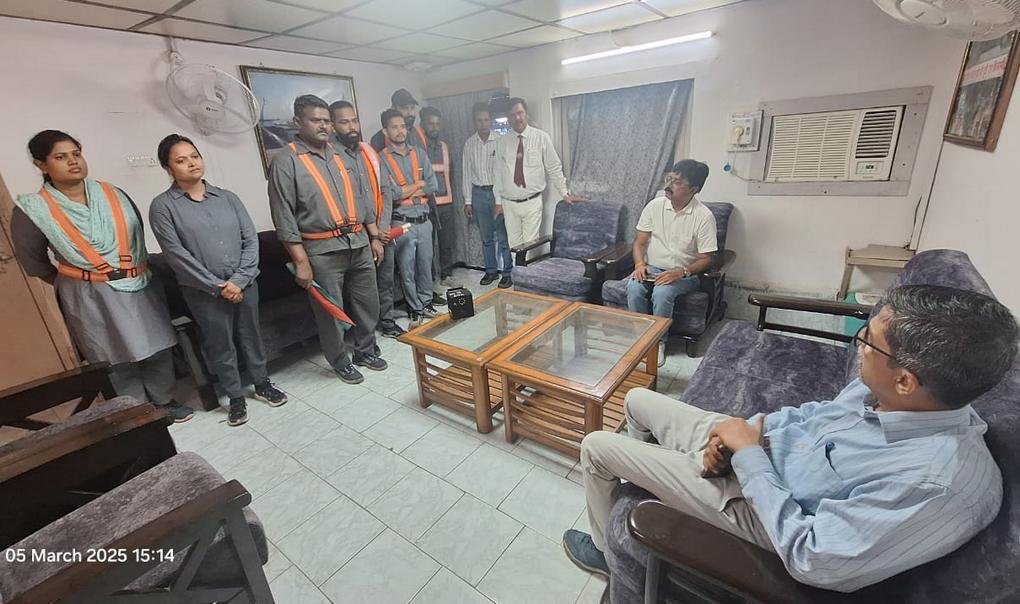 DRM Devashish Tripathi inspection