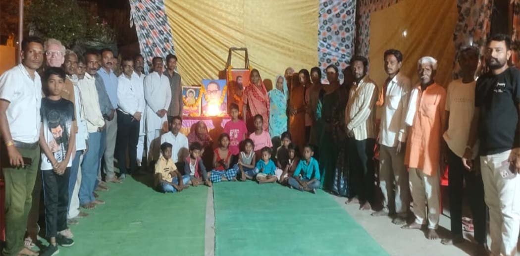 Dr. Ambedkar's birth anniversary celebrated at Rani Durgavati Tiraha