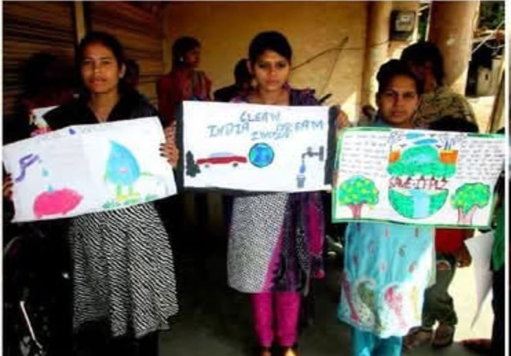 On Earth Day, children showed their love for nature through art