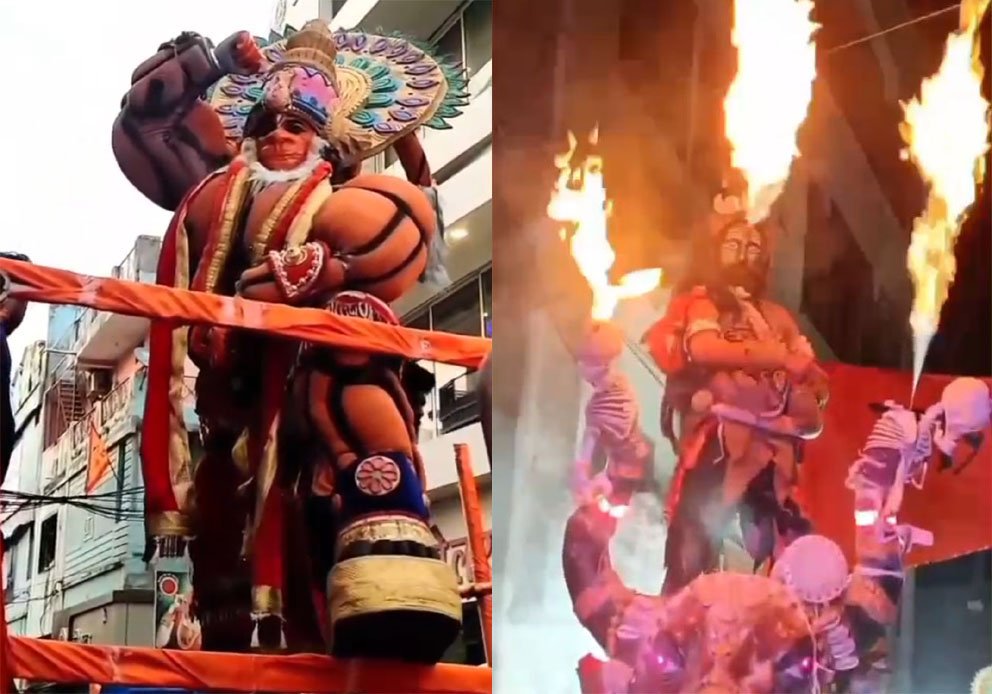 Today the procession of Shri Swapneshwar Hanuman Dham Temple will be taken out