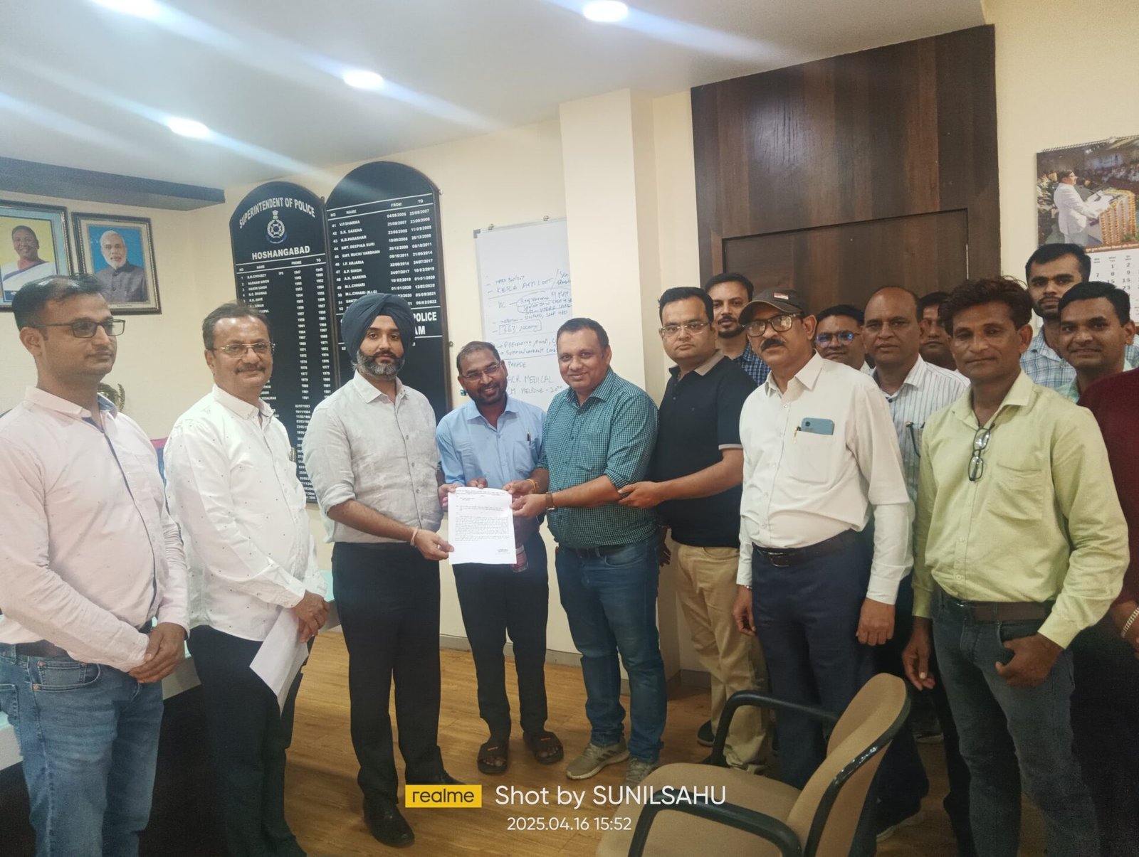 Memorandum to SP against misbehavior with doctor and nursing staff, kidnapping of doctor