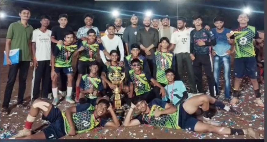 Young Voice Football Club won the final of Maa Narmada Cup