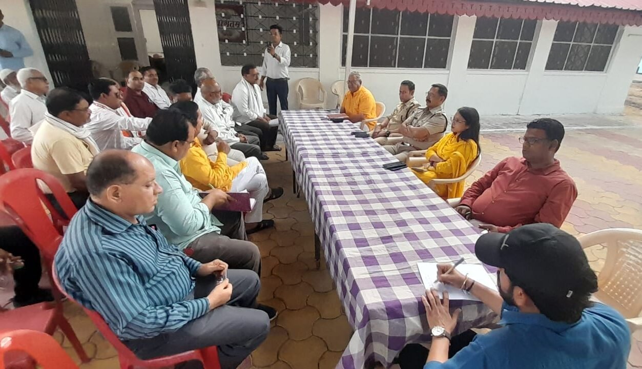 Decision taken in peace committee meeting to celebrate all festivals with mutual harmony
