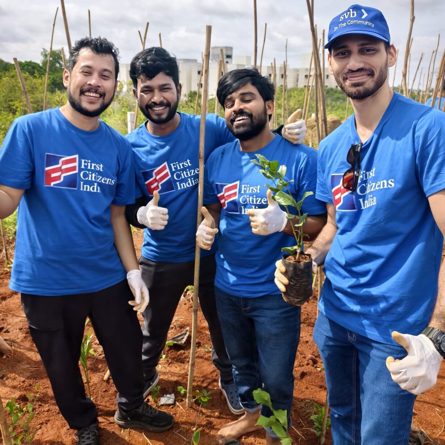 Bank employees planted trees for a better future