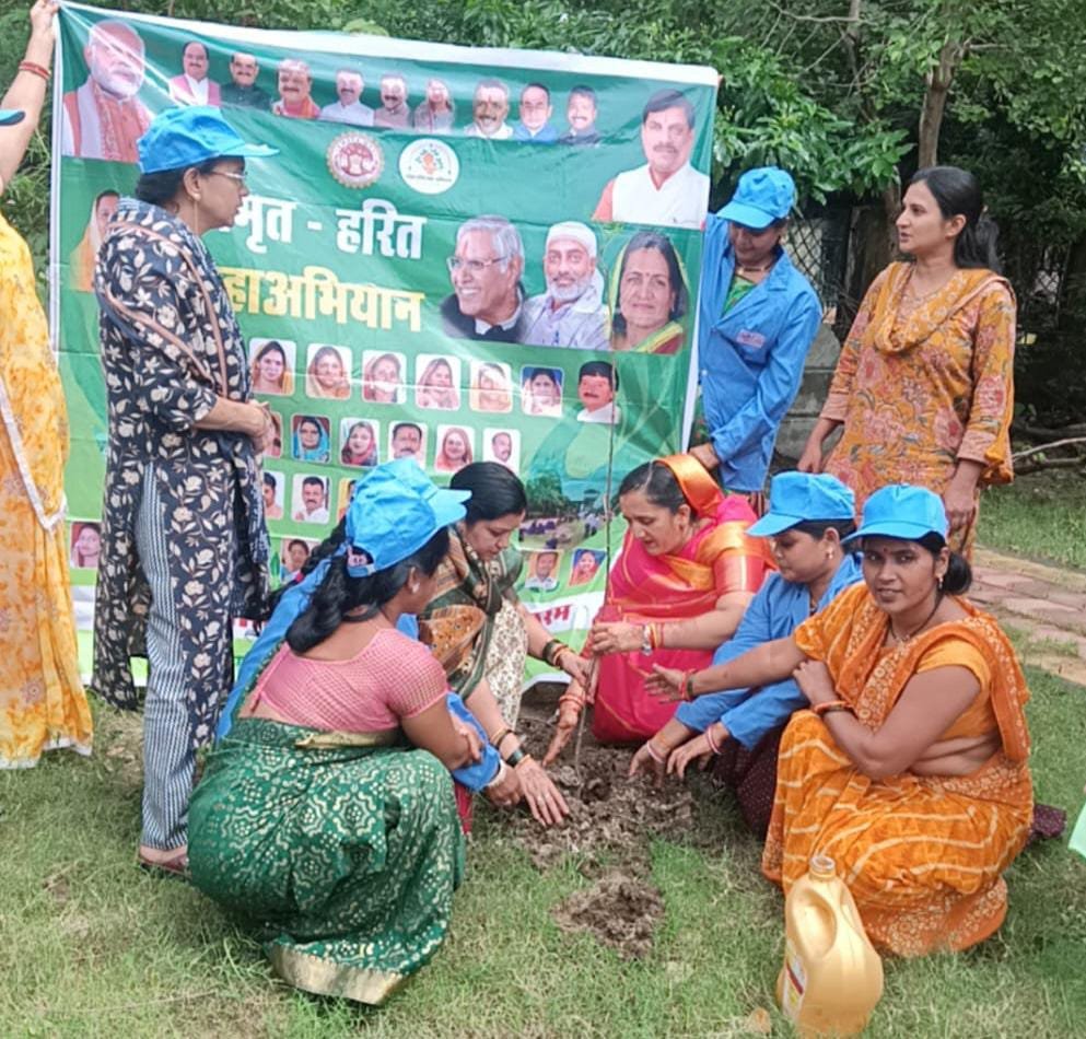 One tree in the name of mother campaign continues, the Municipal President planted a tree in the Housing Board