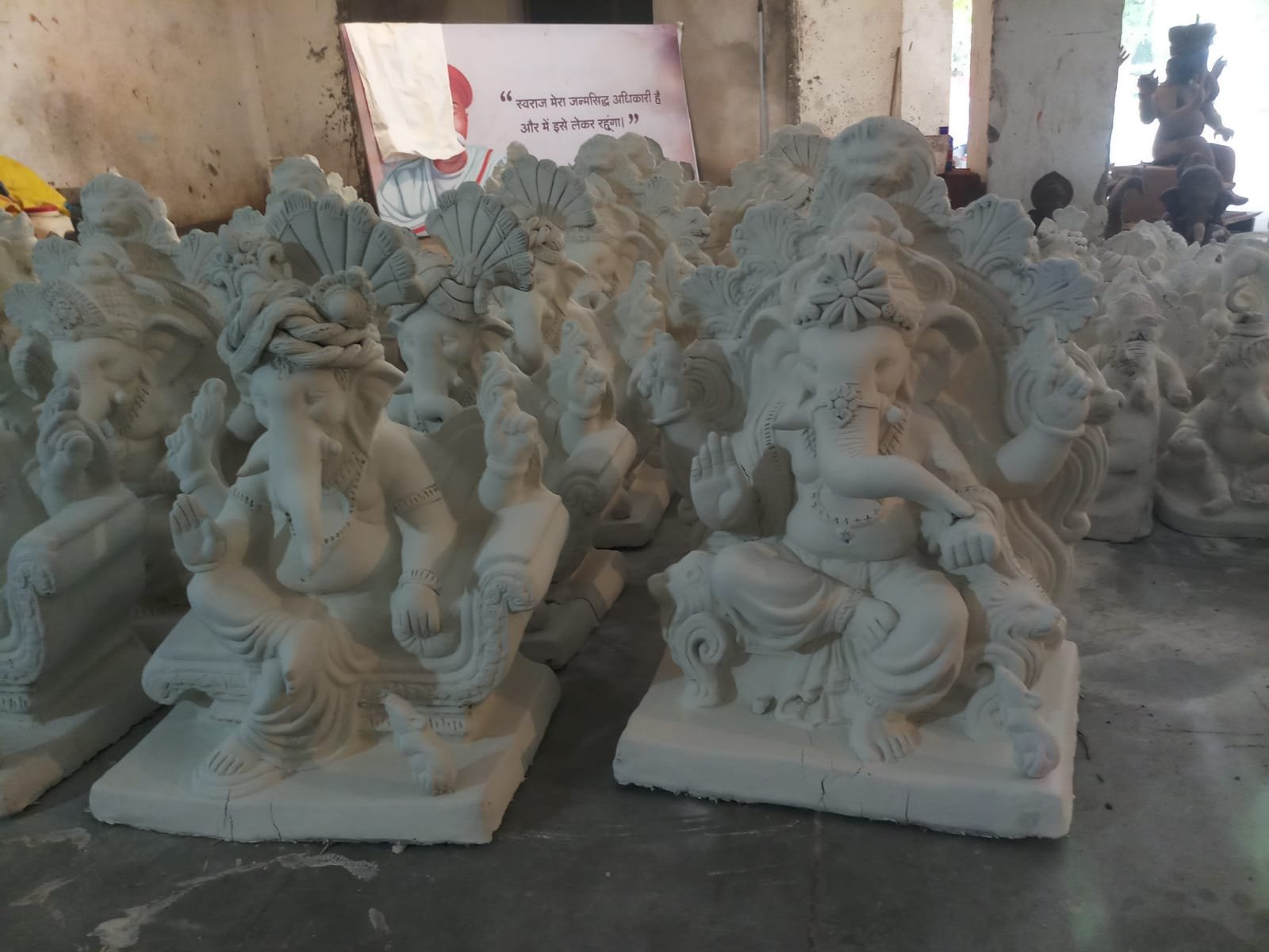 Making of clay idols begins for Ganeshotsav