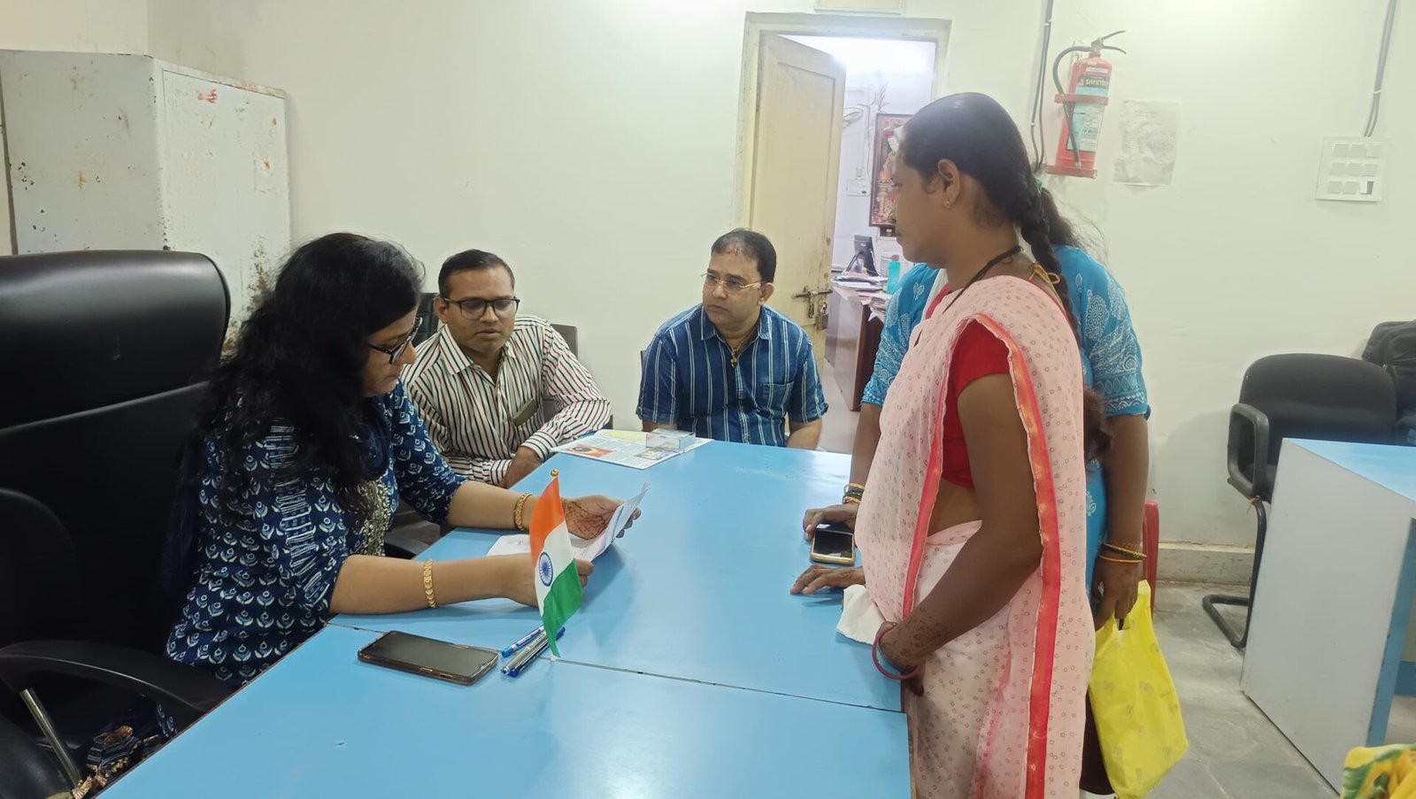 Chief Municipal Officer Hemeshwari Patel conducted public hearing