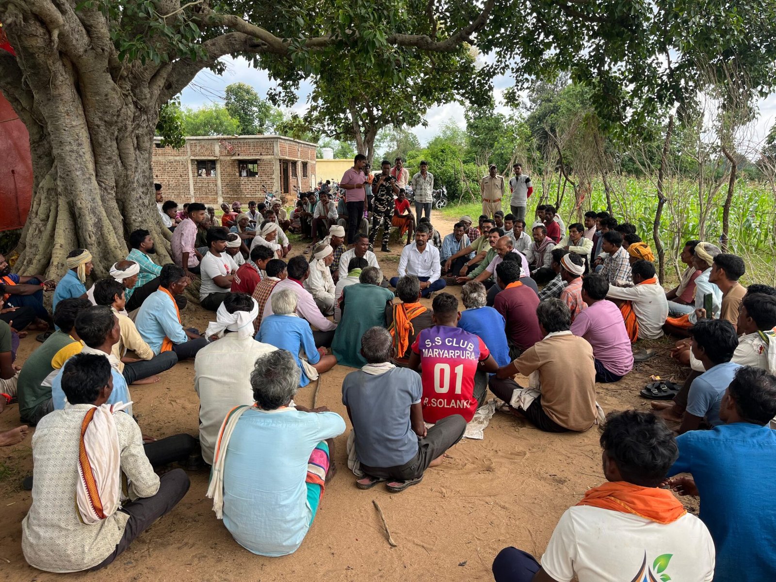 Gram Sabha organized under PESA Act in Badchapada village of Kesla block