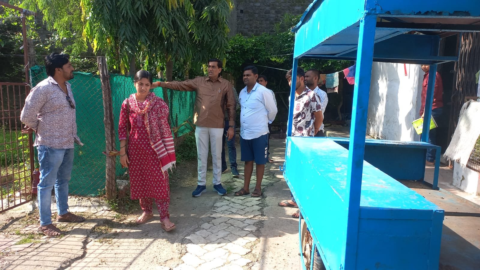 The Municipal Chairman inspected the construction works in 7 wards