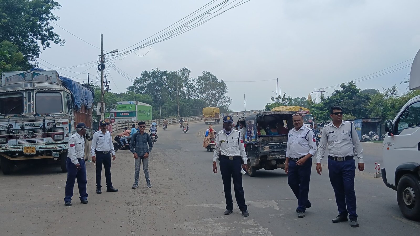 Action is being taken against drivers who do not wear helmets