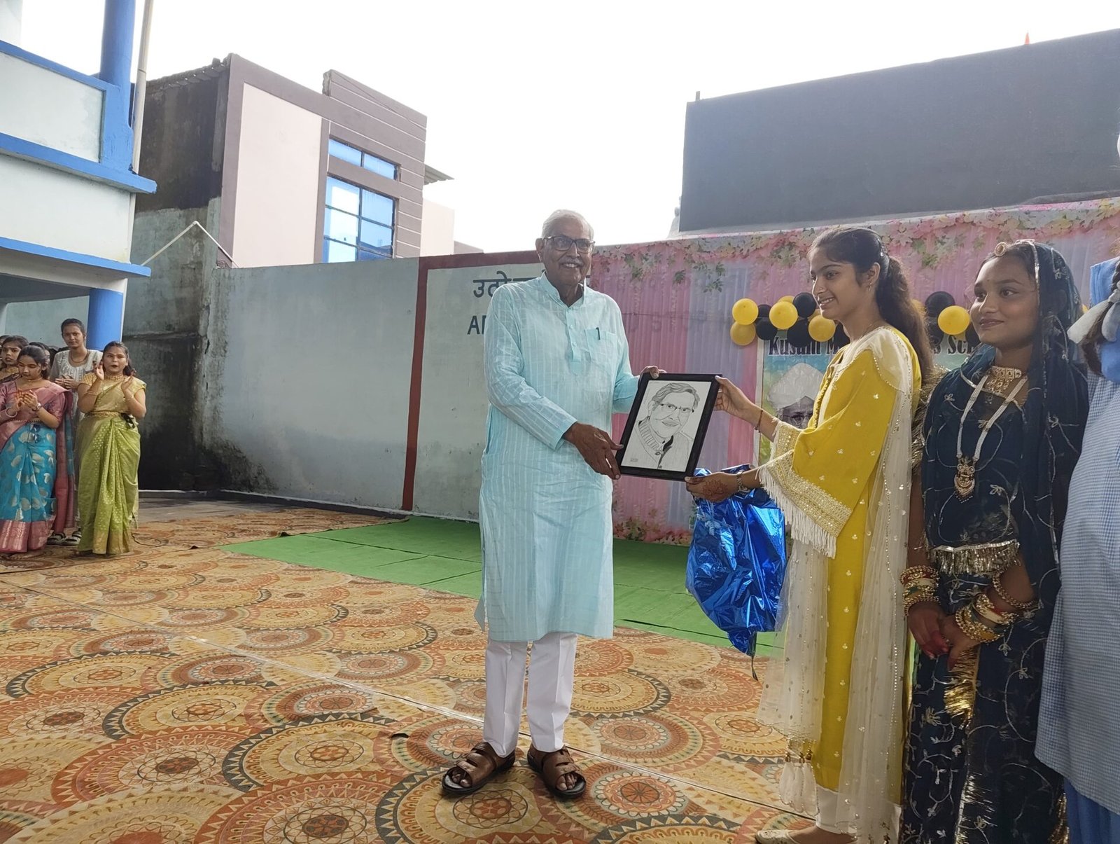 MLA honored teachers at Kusum Malpani Higher Secondary School