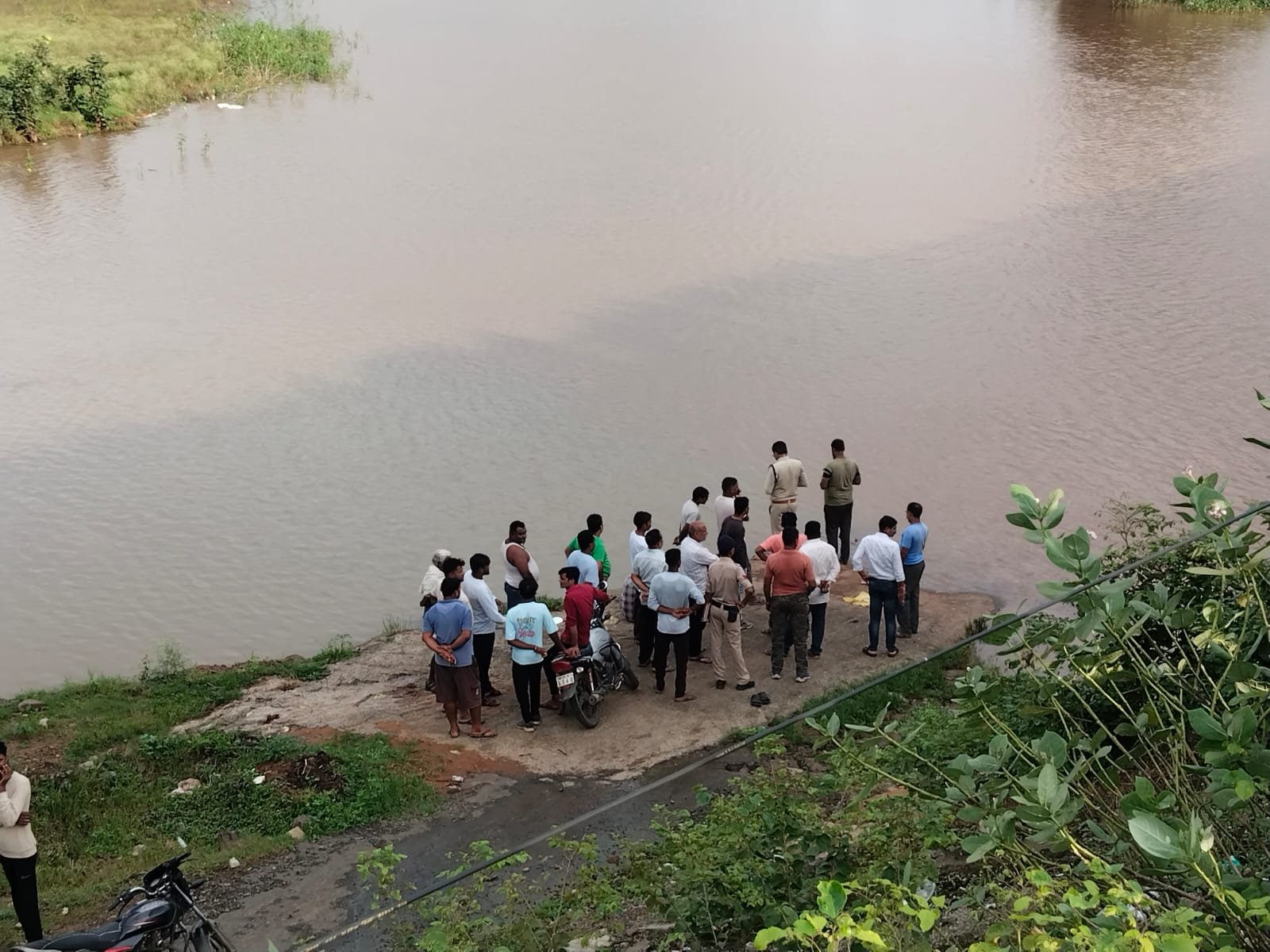 Grandfather and grandson feared drowned in Sukhtawa river, missing for two hours, search continues