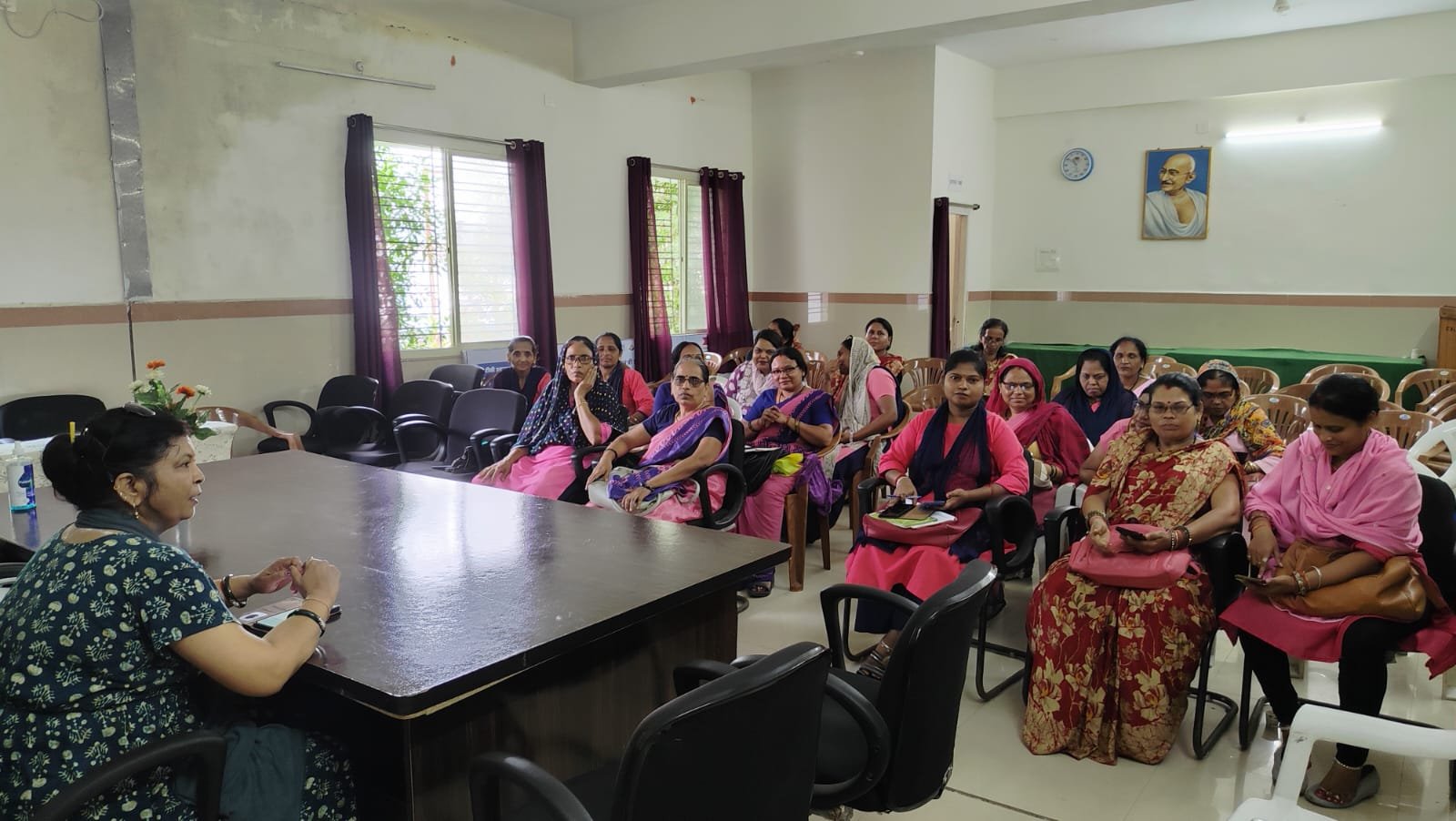Emphasis on health and nutrition in one-day training of Anganwadi workers