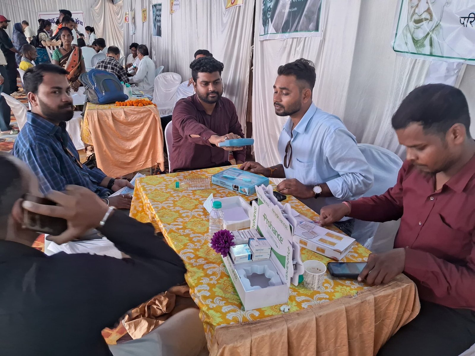 290 patients benefited from the free mega health check-up camp.