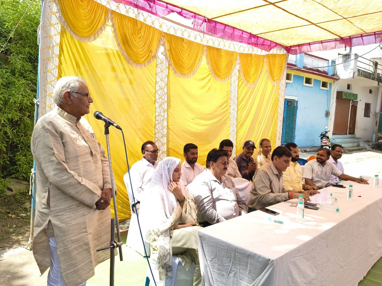 Road groundbreaking ceremony in Ward 26, MLA Dr. Sharma directly targets Congress