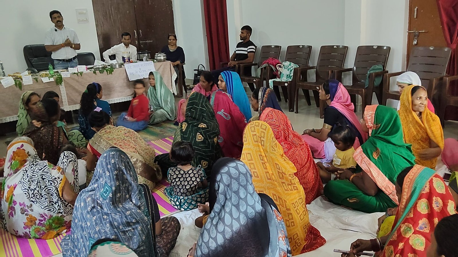 Food exhibition in village Jujharpur under National Nutrition Month