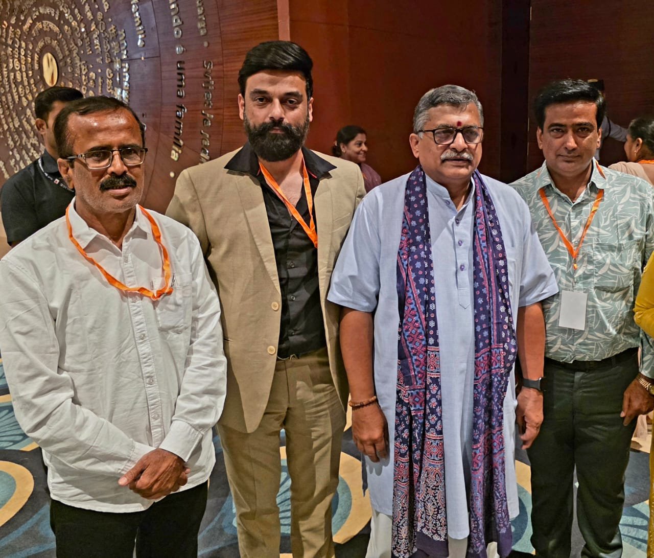 Officers of Jhoolan Seva Samiti honored at Bharat Mandapam in Delhi