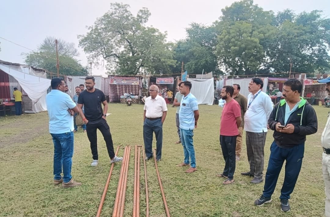 SDM Rai visited the city and took stock of the cleanliness and security arrangements.