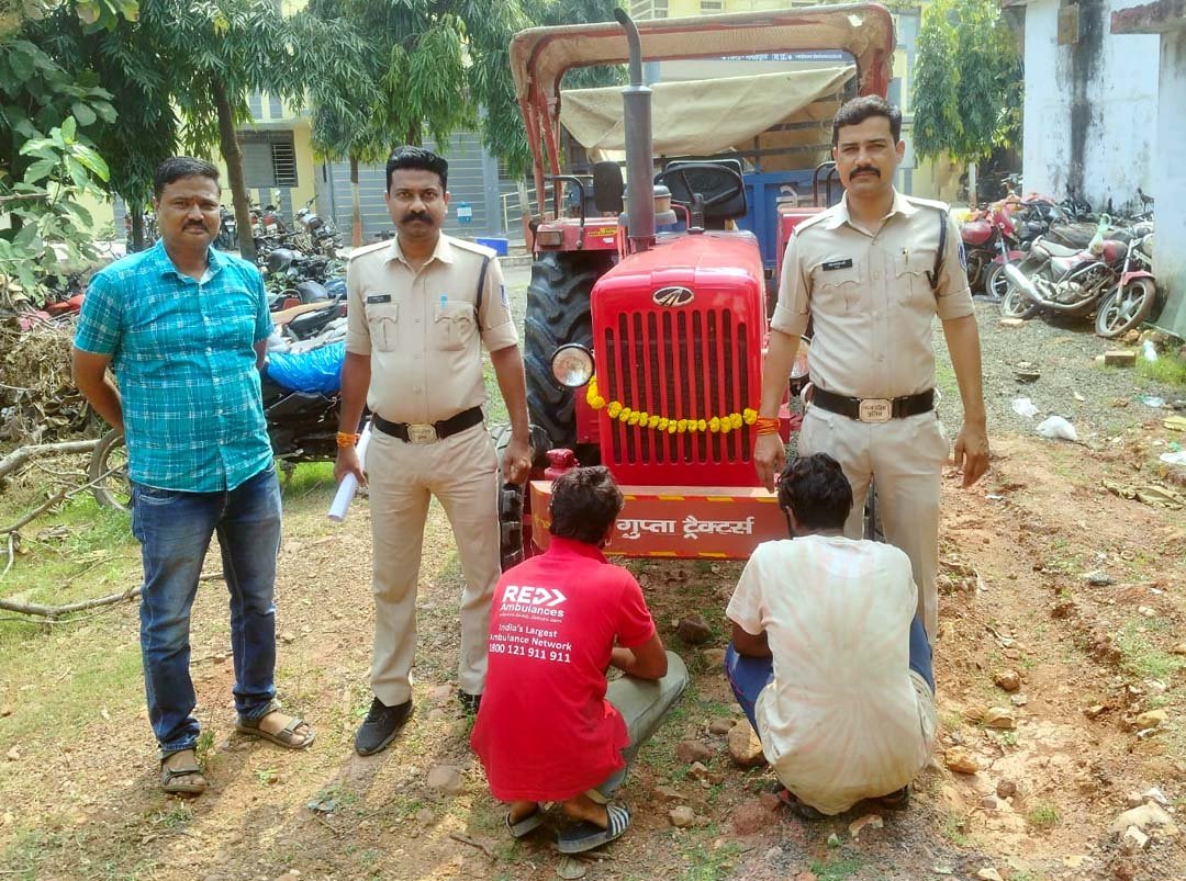 Police achieve major success: Tractor-trolley worth Rs 6.5 lakh recovered in 12 hours, two accused arrested for theft
