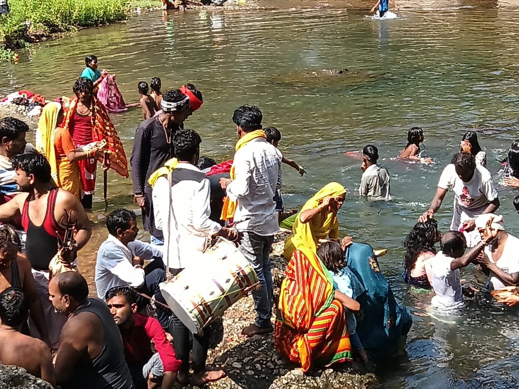 The sacred festival of Navratri, holy bath and glimpse of tribal culture at Tilak Sindoor Temple