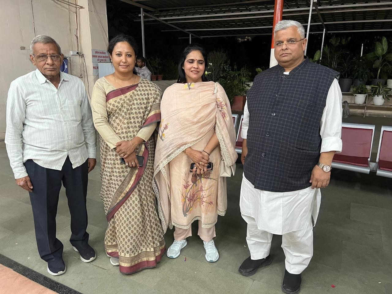 Congress leaders met the State Women Congress President and MP Congress Seva Dal President