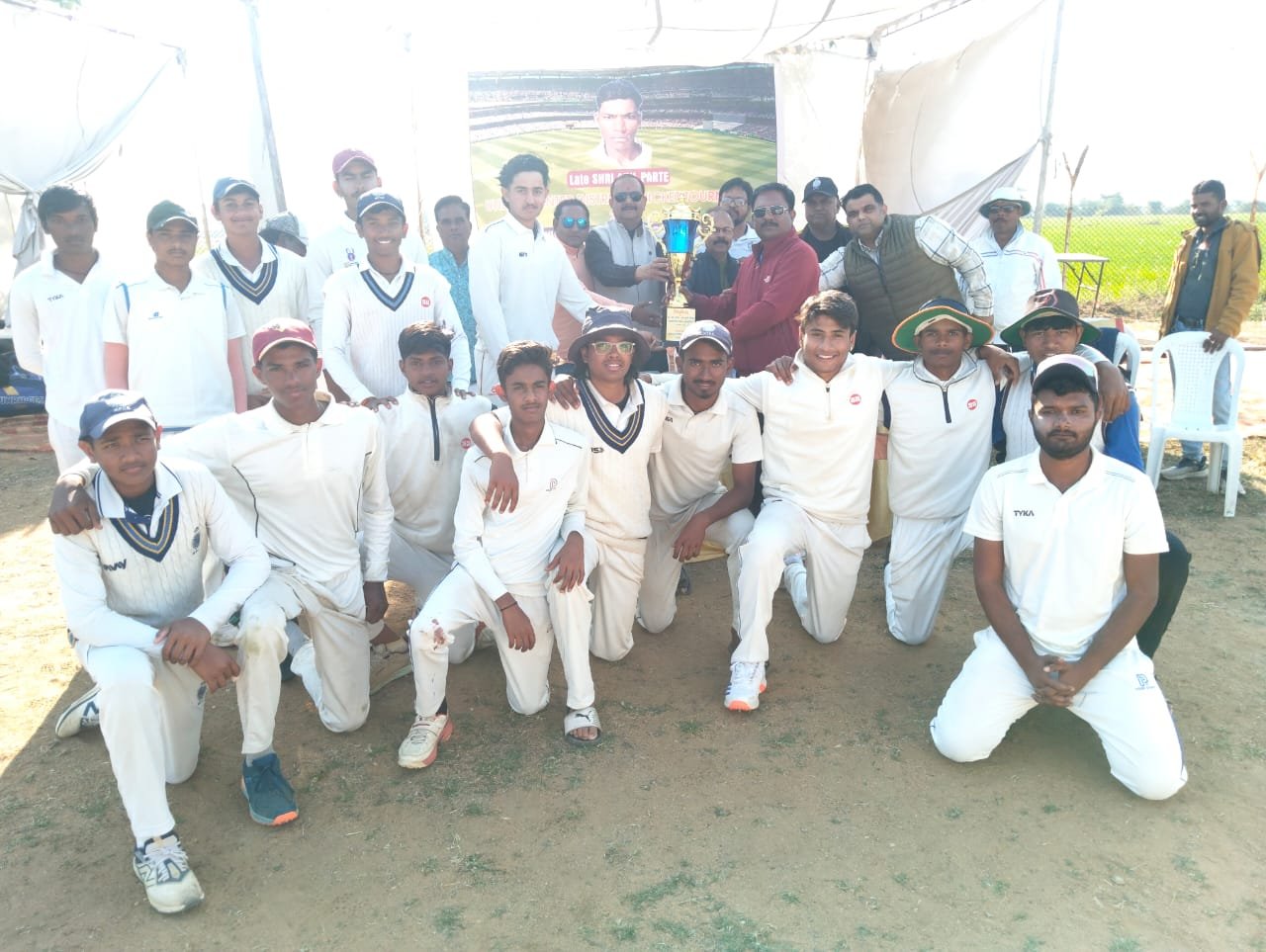 Under-18 Anil Parate Trophy, Narmadapuram became the champions on the basis of first innings lead