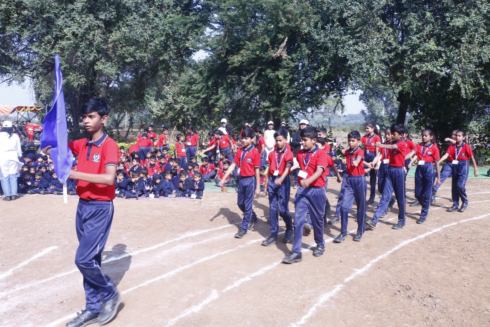 The joy of the sports festival in Maa Narmada Campus, children displayed their sports skills