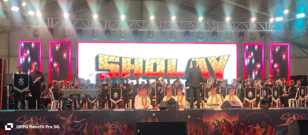 The sound of the army band and the joy of Bollywood songs, the magic of tunes mingled in the snowy valleys.