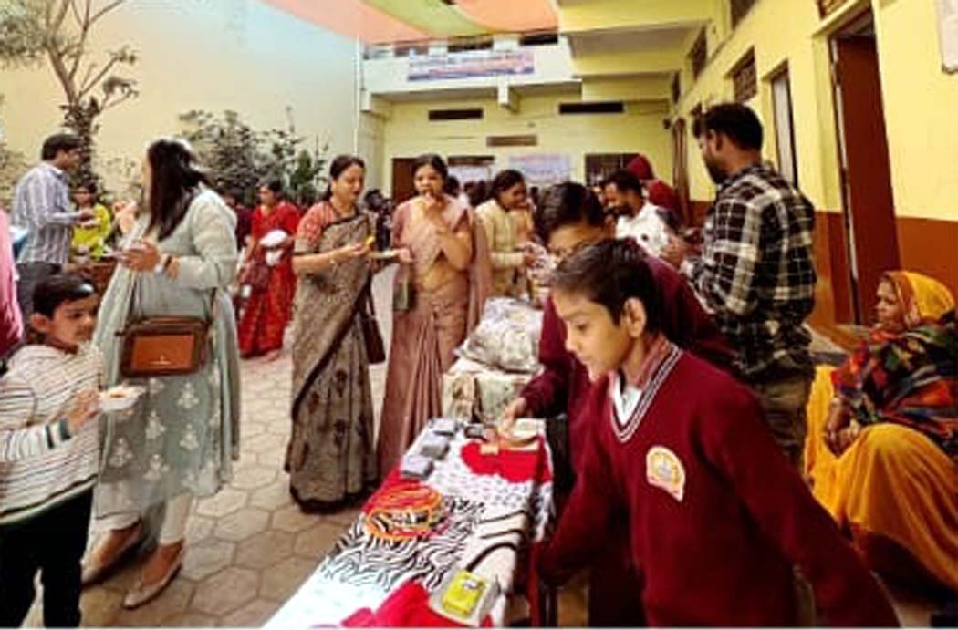 Children displayed their creative skills at the Anand Bal Mela at Saraswati Shishu Mandir.